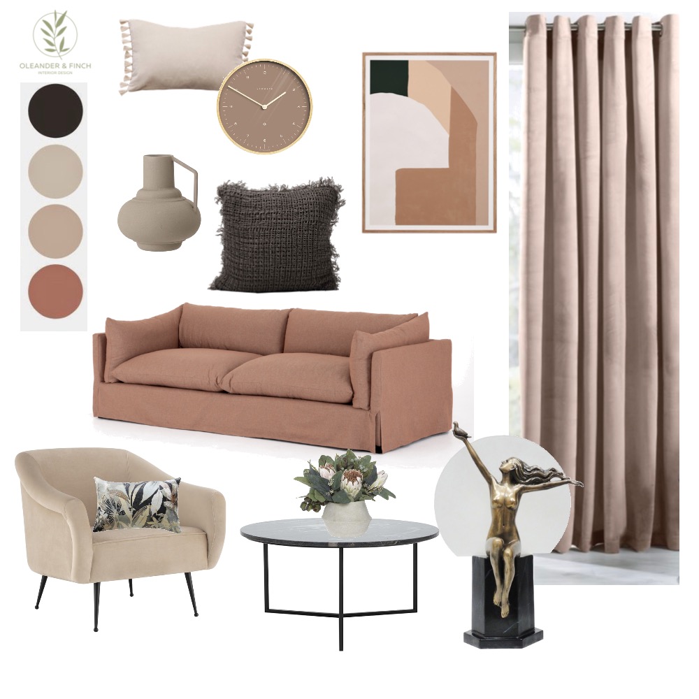 Nude Deco Interior Design Mood Board By Oleander Finch Interiors Style Sourcebook