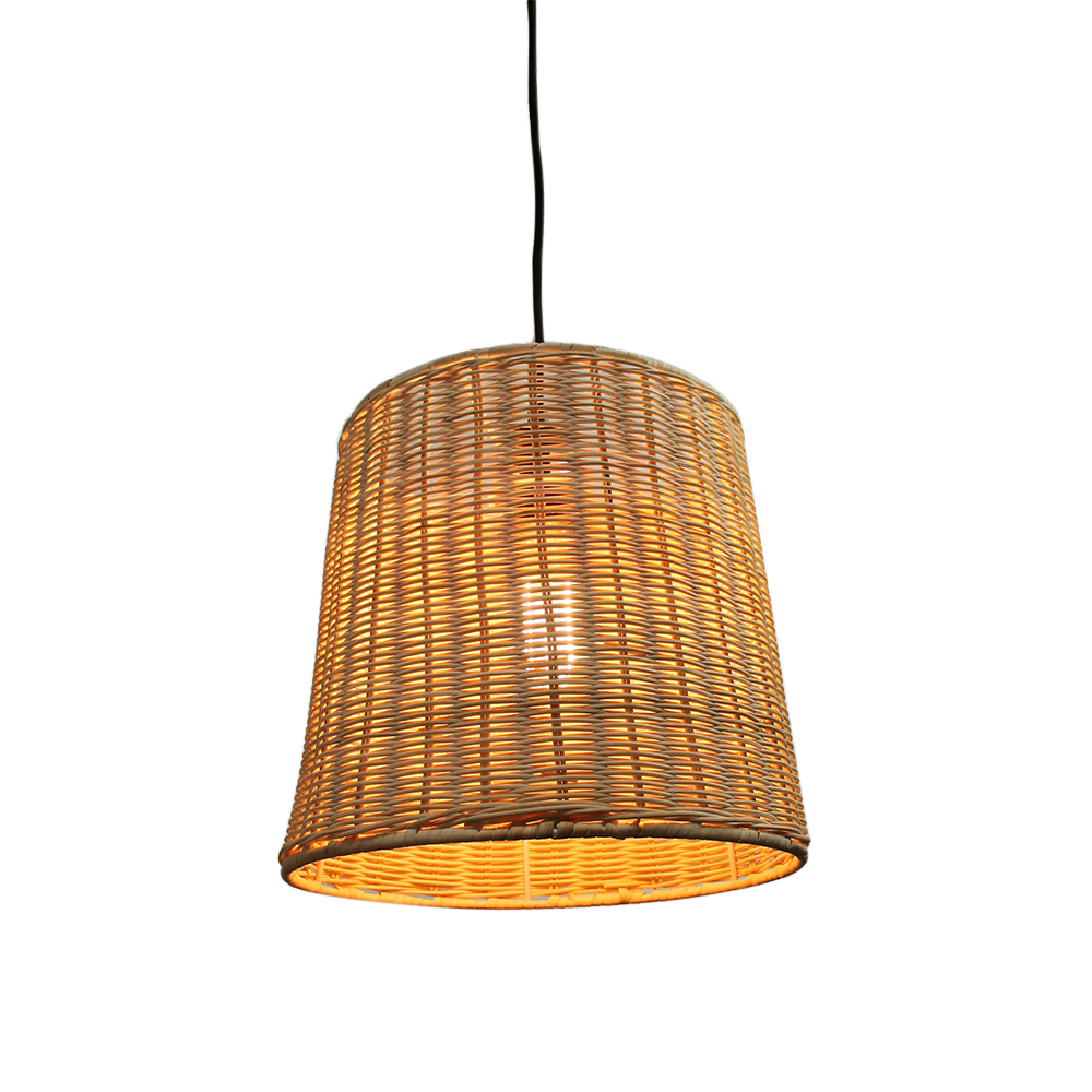 Wicker Basket Hanging Light by Fat Shack Vintage Style Sourcebook
