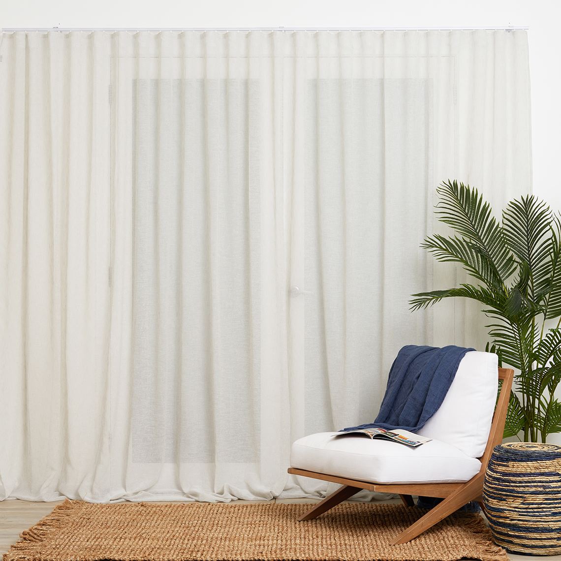 BARDWELL Sheer SFold Curtain Natural by Freedom by Freedom Style