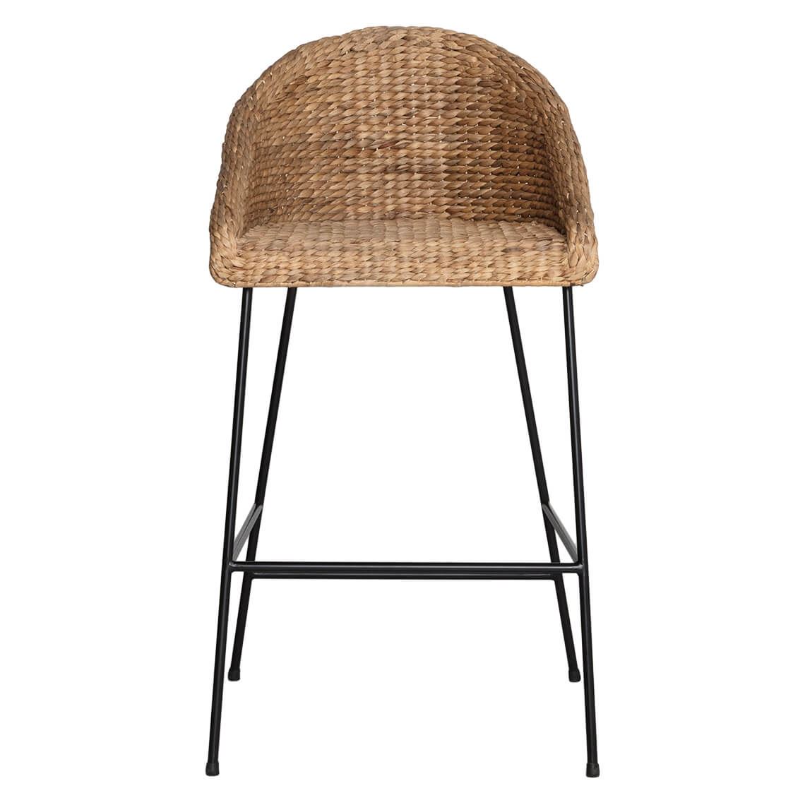 Delfina Bar Stool Natural / Black (Q) by Freedom by Freedom Style