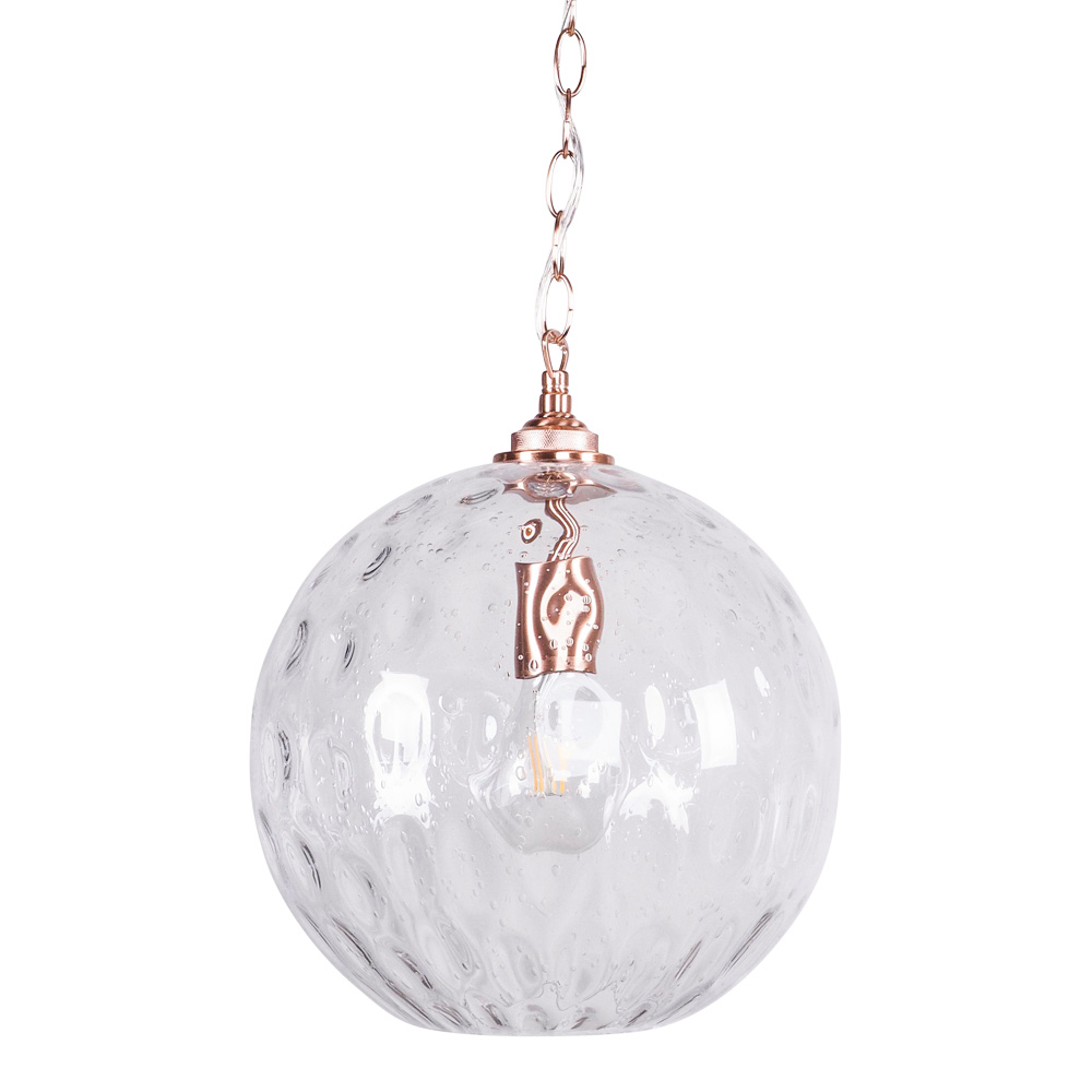Bubble Glass Pendant 30cm by Early Settler Style Sourcebook