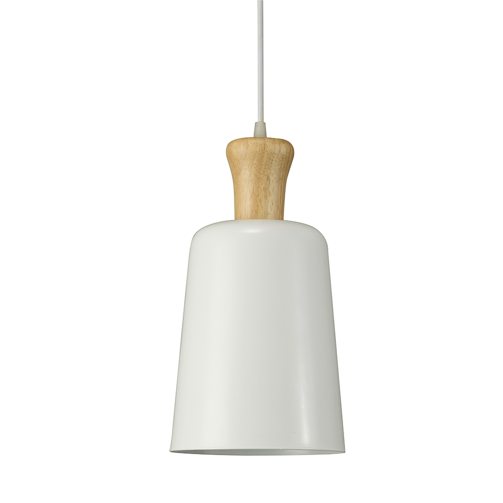 Scandi Pendant White 15cm by Early Settler Style Sourcebook