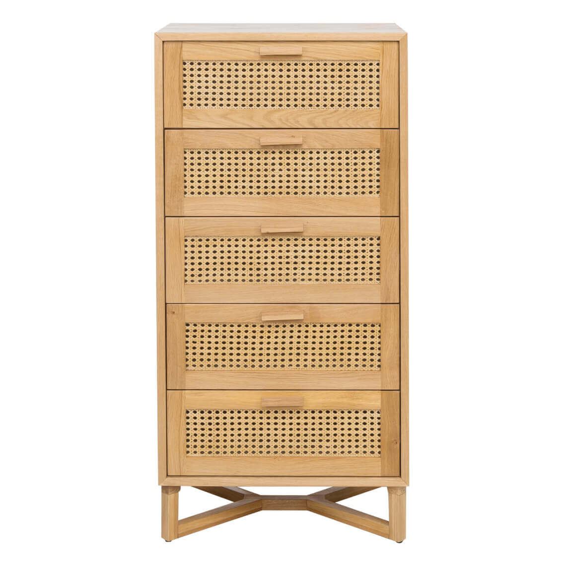 Raffles II Tallboy 5 Drawer Honey by Freedom by Freedom Style Sourcebook