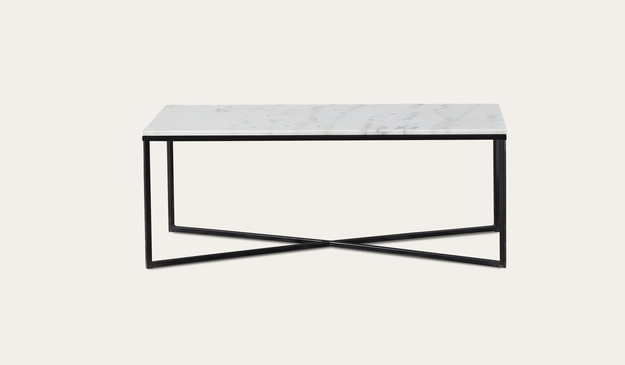 Alisma rectangle marble coffee table by Focus On Furniture Style