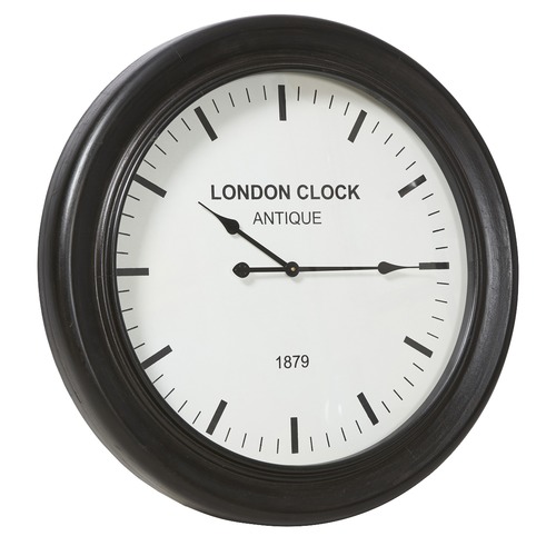 78cm London Classic Wooden Wall Clock Colour Black by Temple & Webster Style Sourcebook 78cm London Classic Wooden Wall Clock Colour Black by Temple & Webster Style Sourcebook