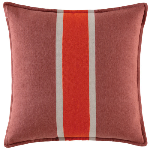 Rally Cotton Outdoor Cushion Colour Coral by Temple & ster Style