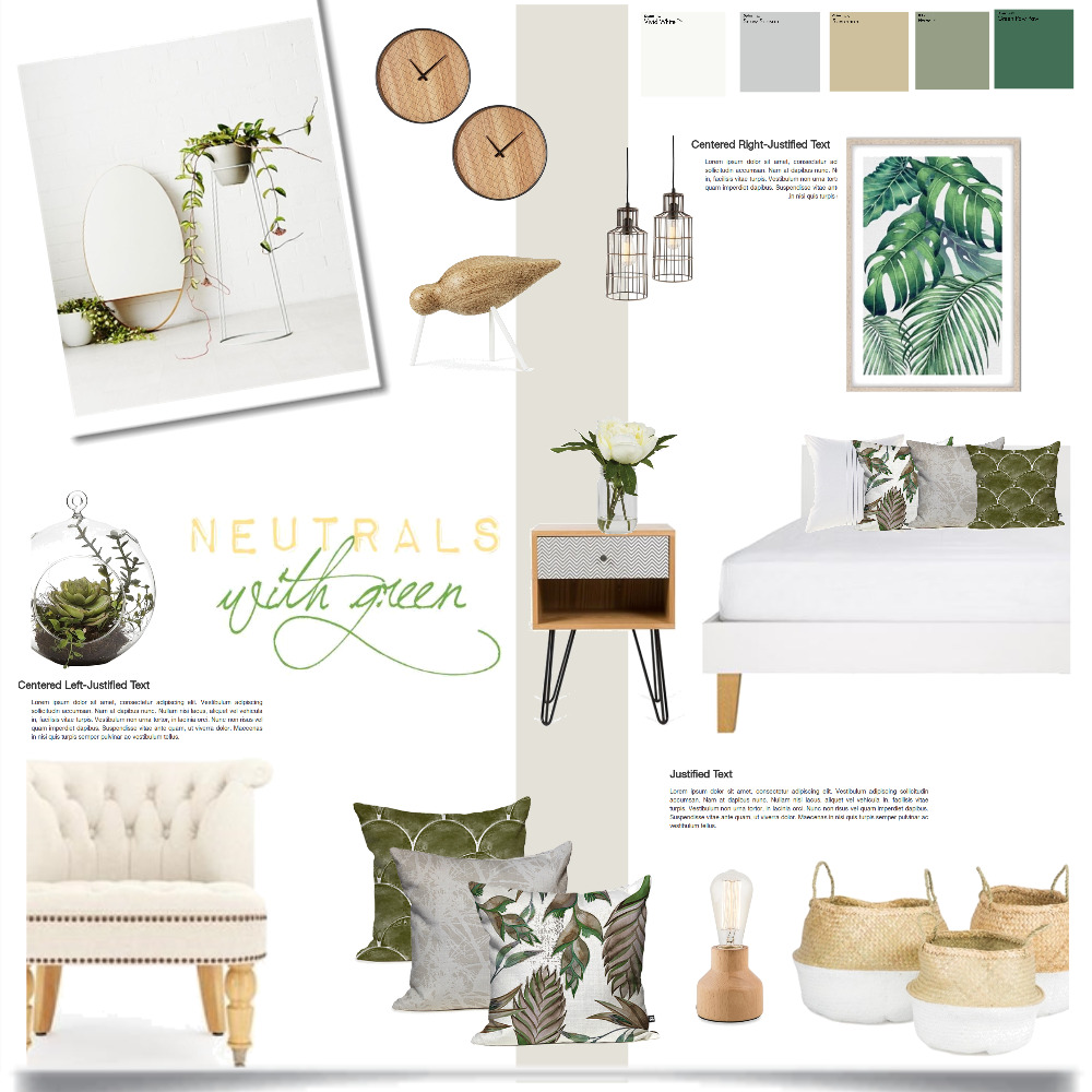neutrals and green Interior Design Mood Board by Magdolna Levai - Style ...