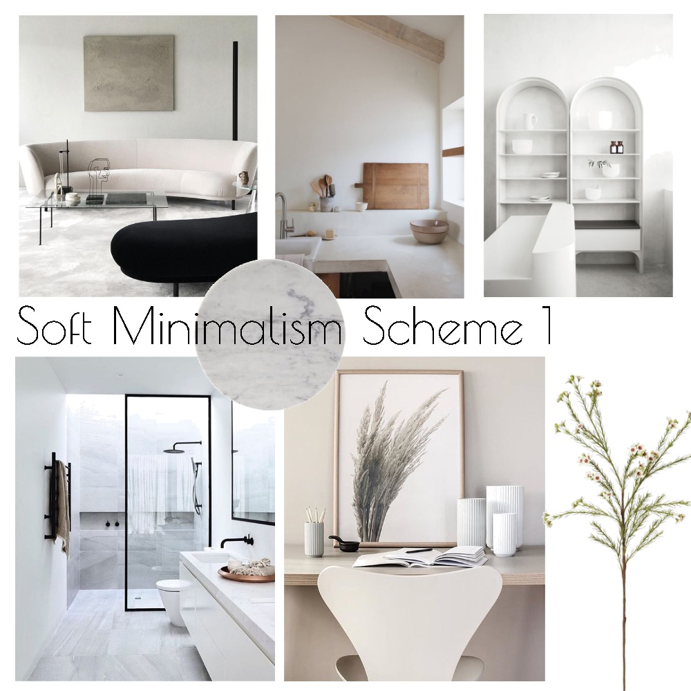 Soft Minimalism Scheme 1 Interior Design Mood Board by