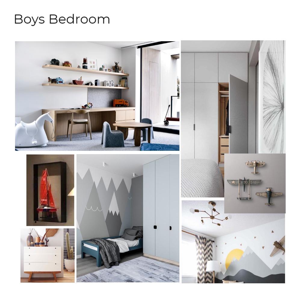 Boys Bedroom Interior Design Mood Board by azrelusmagnus - Style Sourcebook