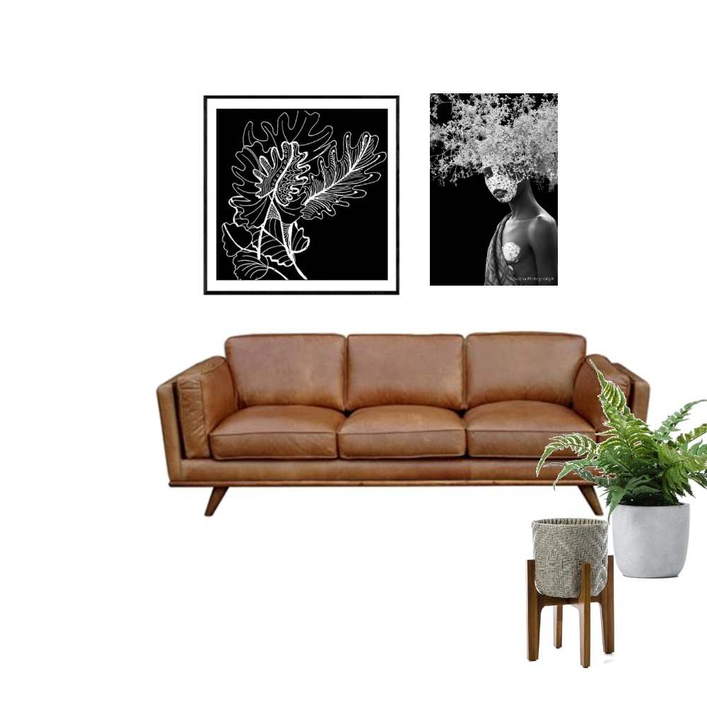 leather couch Interior Design Mood Board by Kirsty Style Sourcebook