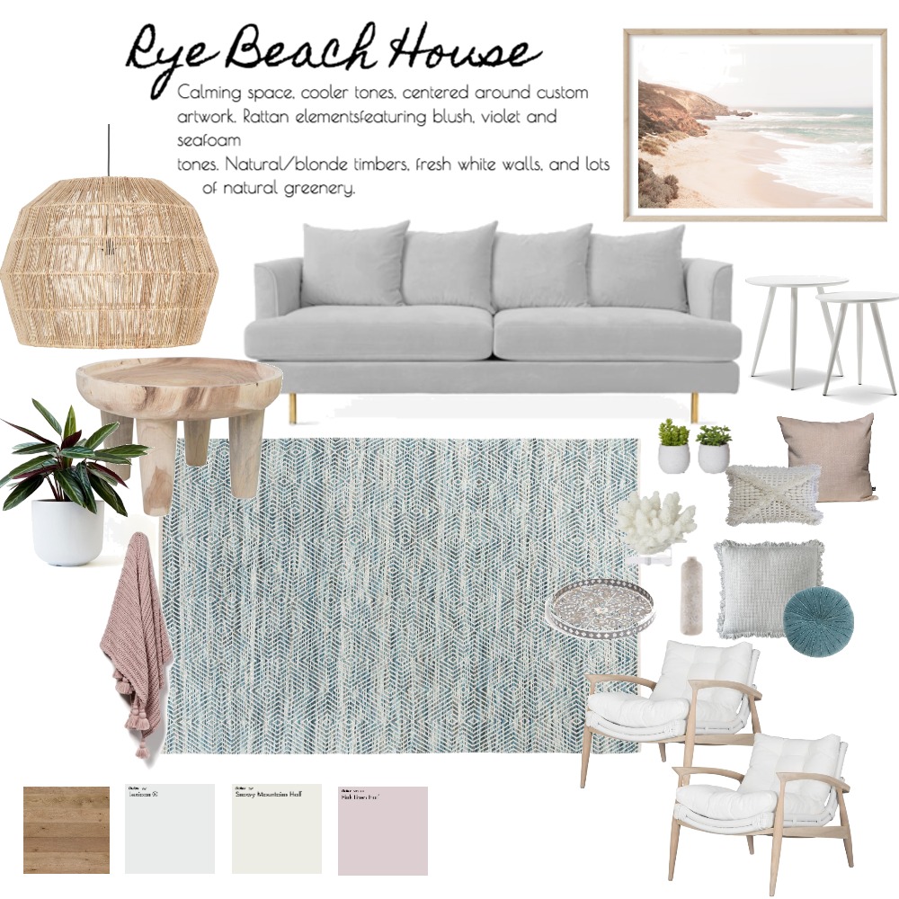 Rye Beach House Interior Design Mood Board by abodestylinggroup - Style ...