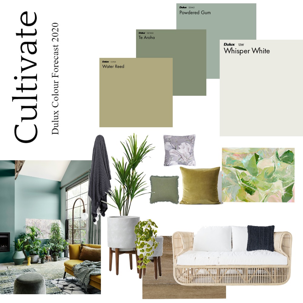 Cultivate Interior Design Mood Board by Dulux Australia Style Sourcebook