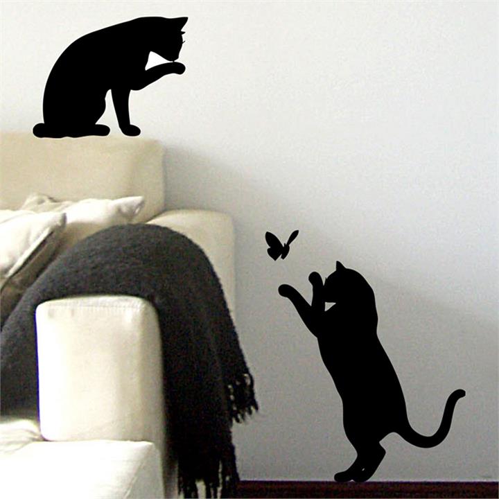 Cats Wall Decal in Black by Vinyl Design by Vinyl Design Style Sourcebook