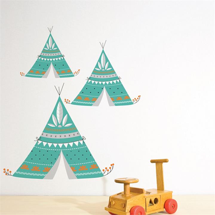 Tribal Teepee Wall Decal by Little Sticker Boy by Little Sticker Boy