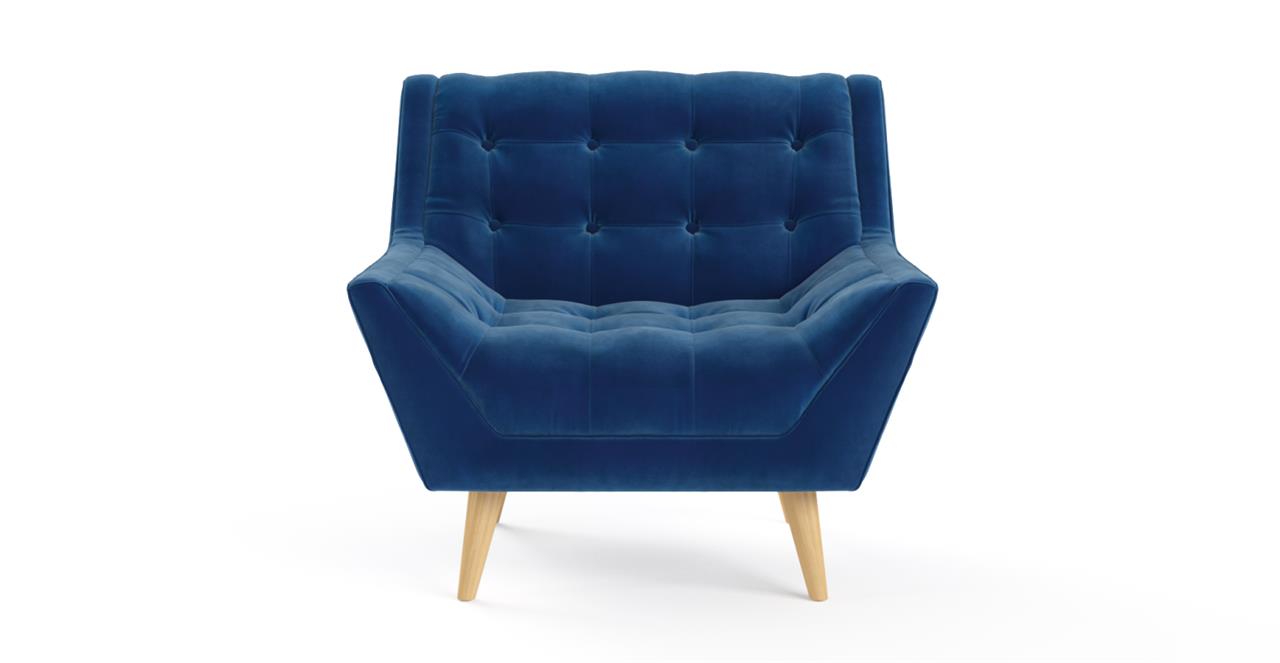 Pia Armchair Ocean Blue by Brosa Style Sourcebook