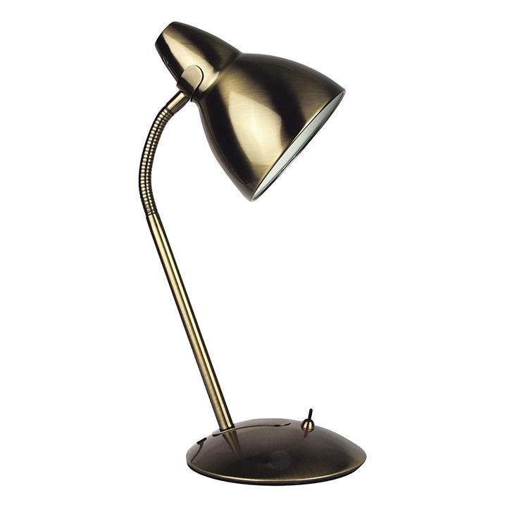 Trax Desk Lamp in Antique Brass by Oriel Lighting by Oriel Lighting