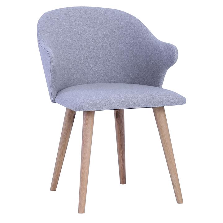 Stipo Dining Chair, Oak Legs in Grey by Iniko by Iniko Style Sourcebook