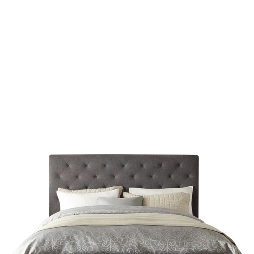 Grey Oxford Wood Bedhead Size Queen by Temple & ster Style Sourcebook