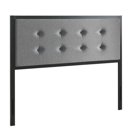 Grey Hibi Button Tufted Bedhead Size King by Temple & ster Style