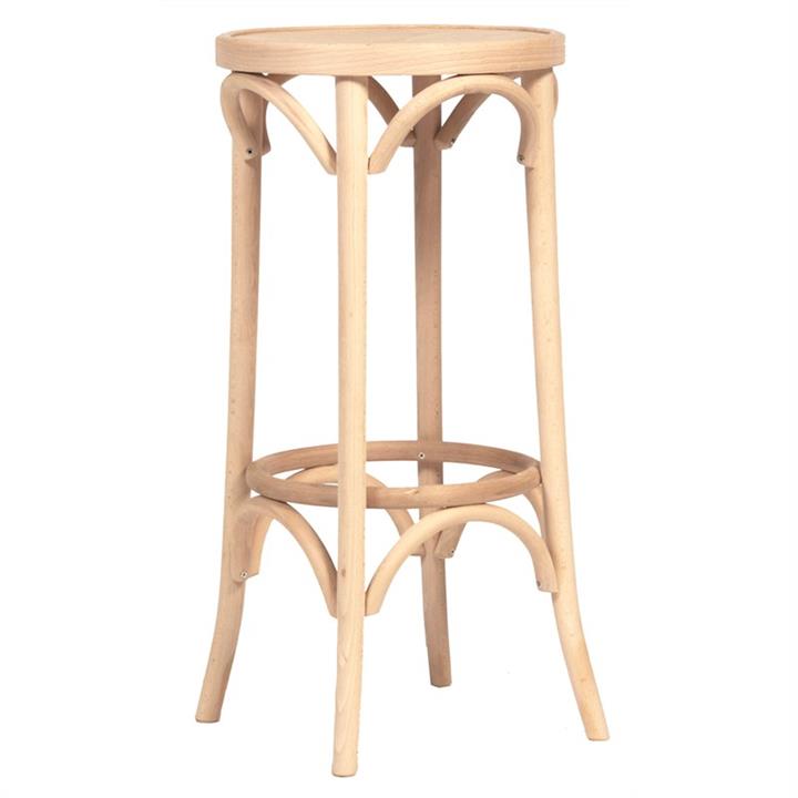 Florence Polish Made Commercial Grade Beech Timber Bar Stool, Timber