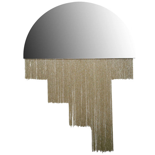 Gold Half Circle Wall Mirror by Temple & ster Style Sourcebook