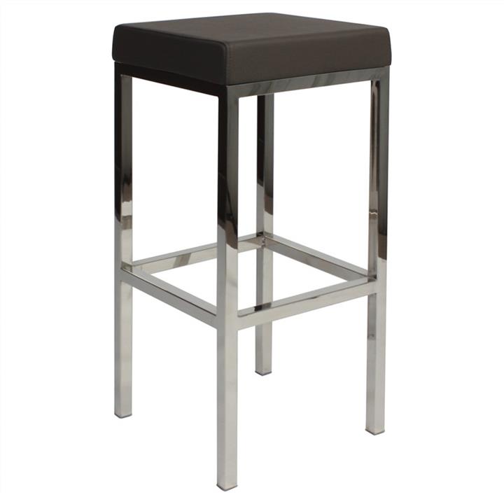 Oslo V2 Commercial Grade Vinyl Upholstered Stainless Steel Bar Stool