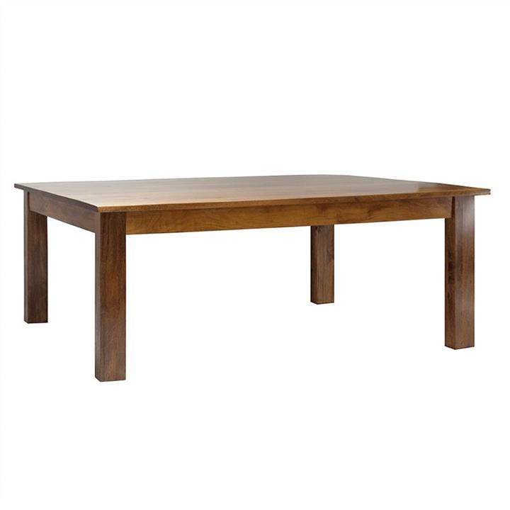 Neasham Solid Mango Wood Timber Dining Table, 220cm, Distressed Mango