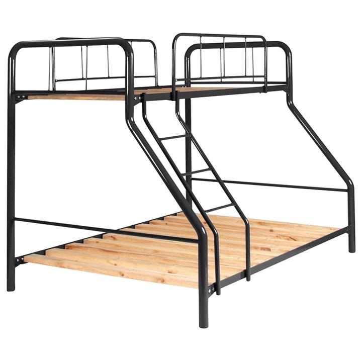 Tubeco Trio MKII Australian Made Metal Bunk Bed, Matt Black by Tubeco