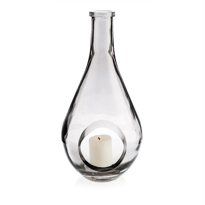Tear Drop Shape Glass Candle Holder Large by Casa Uno Style Sourcebook