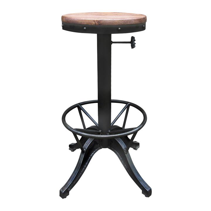 Bromham Commercial Grade Industrial Steel Bar Stool by Emporium Oggetti