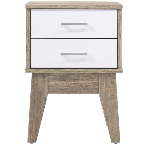 Oak Scandi Wooden Bedside table by Temple & ster Style Sourcebook