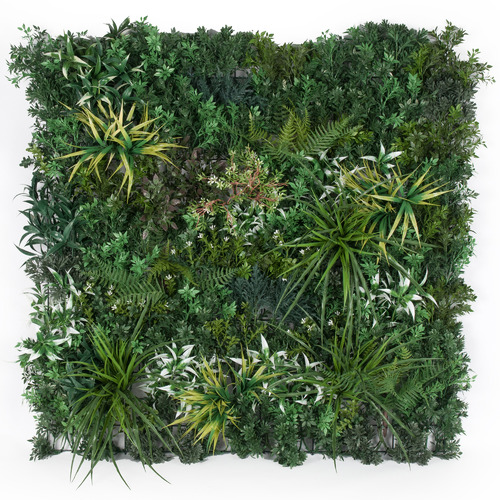 100cm Square Green Forest Bespoke Faux Vertical Garden Wall Panel by