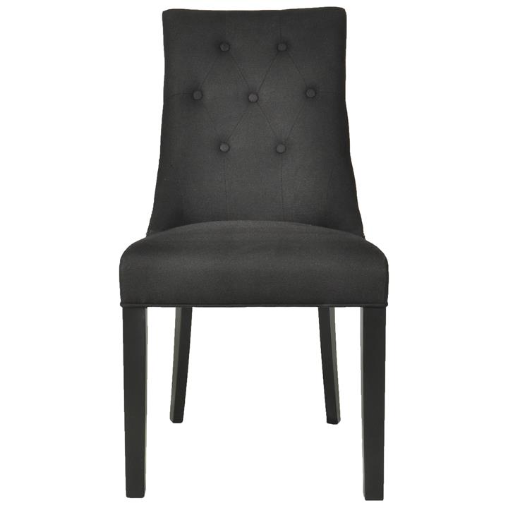London Fabric Dining Chair, Set of 2, Black by Cozy Lighting & Living