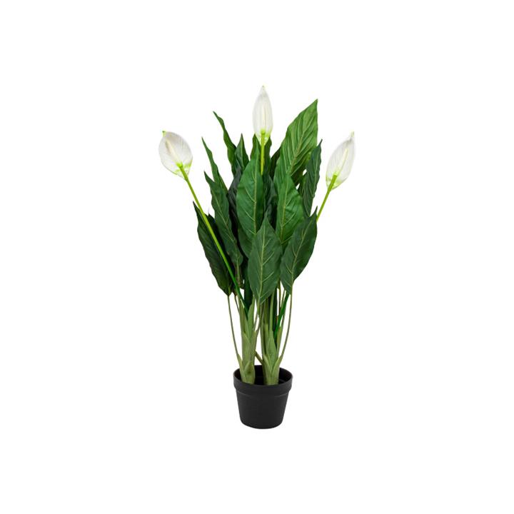 Potted Artificial Peace Lily Flower, 100cm by Florabelle Style Sourcebook