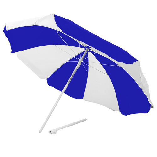 Maui Classic Beach Umbrella Colour Royal Blue / White by Temple & ster Style Sourcebook