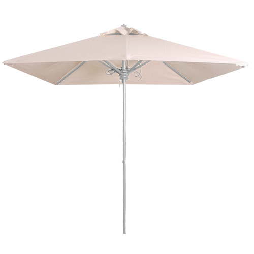 White Frame Outdoor Market Umbrella Colour Natural by Temple & ster