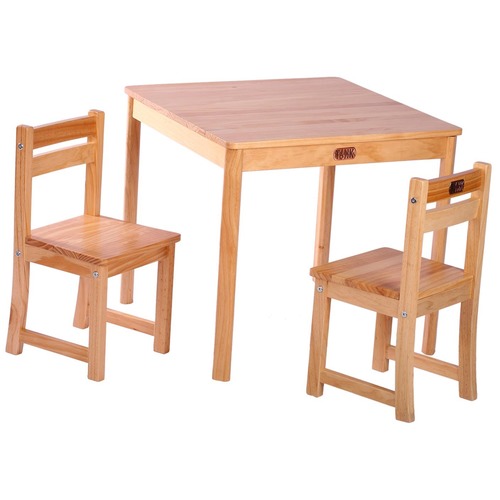 Boss Square Table and Chair Set Colour Natural by Temple & ster