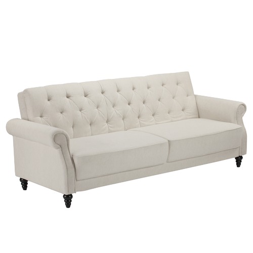Richmond 3 Seater Linen Chesterfield Sofa Bed by Temple & ster
