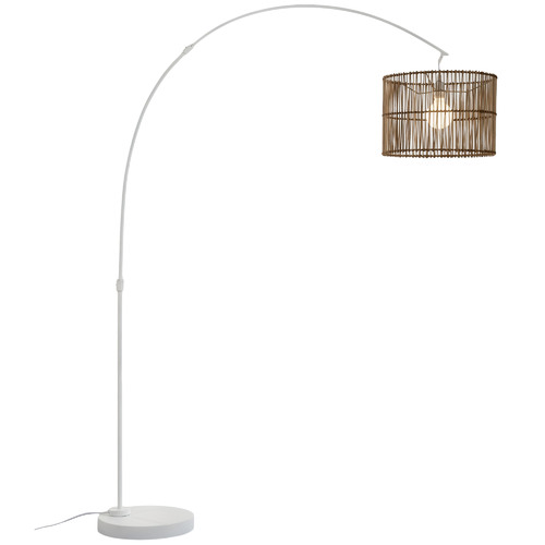 Arc Rattan Floor Lamp by Temple & ster Style Sourcebook