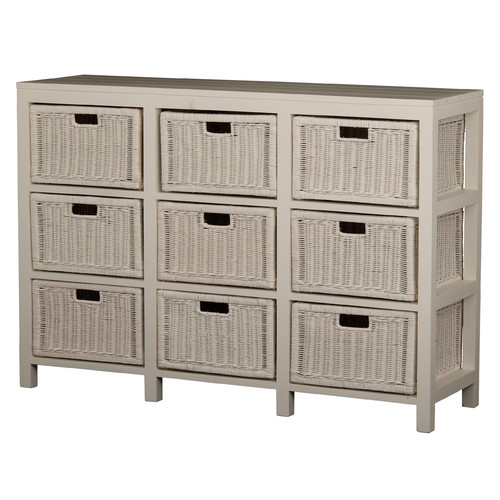 9 Drawer Rattan by Temple & ster Style Sourcebook