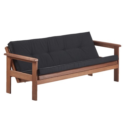 Windsor 3 Seater Wood Outdoor Sofa Bed by Temple & ster Style