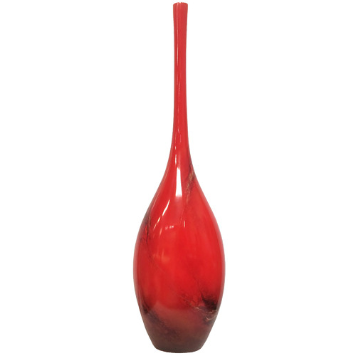 Tall Red Lacquer Floor Vase by Temple & ster Style Sourcebook