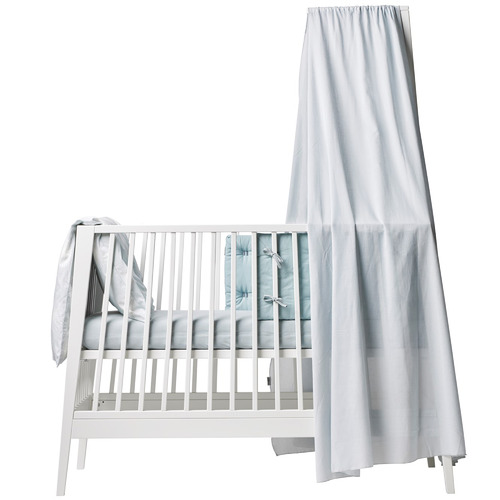 Linea Cot Canopy Colour Misty Blue by Temple & ster Style Sourcebook