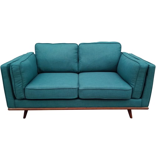 Modern Brooklyn 2 Seater Sofa Colour Teal by Temple & ster Style