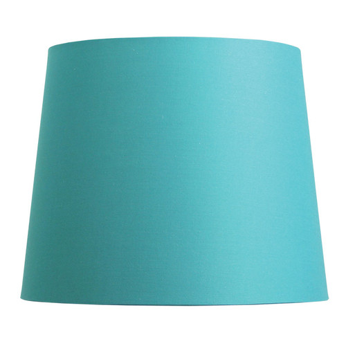 Tory Cotton Drum Lamp Shade Colour Teal Blue by Temple & ster