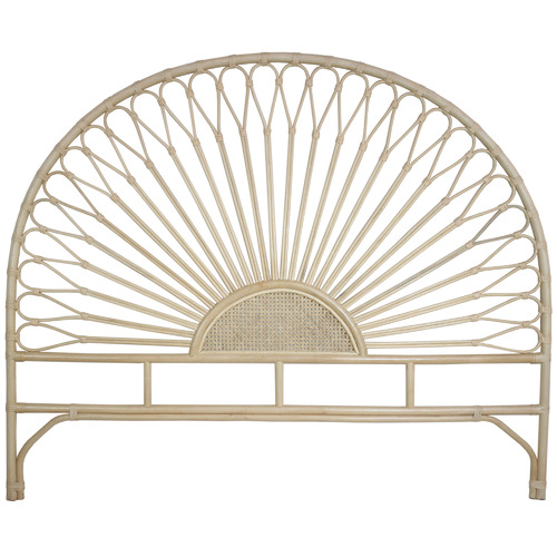 Layla Queen Rattan Headboard Colour Natural by Temple & ster