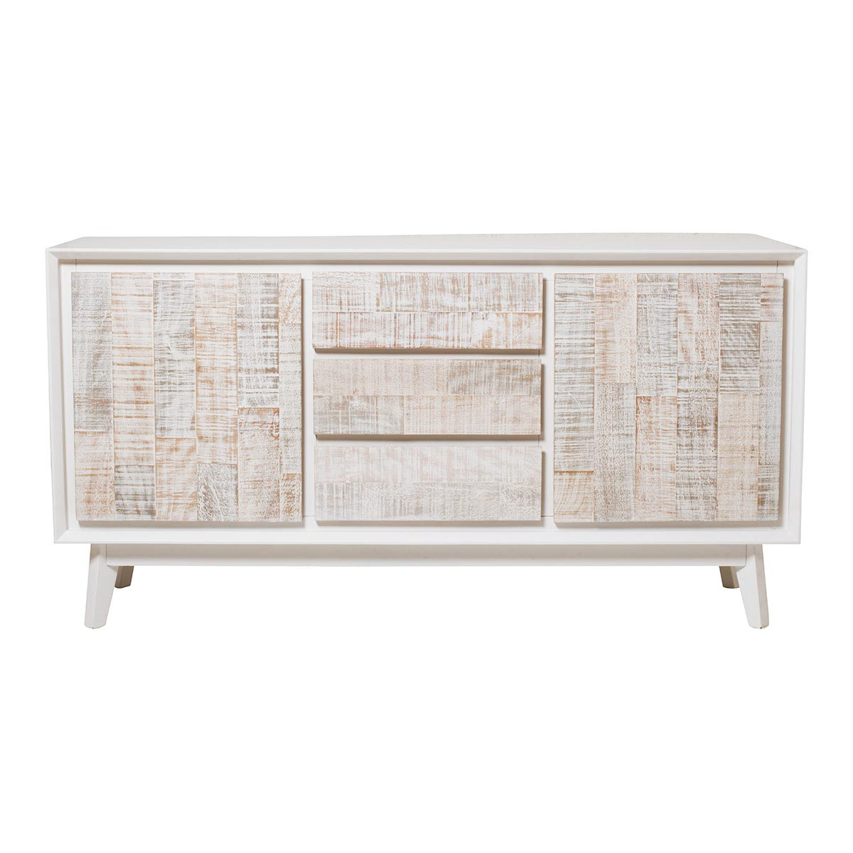 Coastal Buffet 165cm in White/Rustic by OzDesignFurniture Style