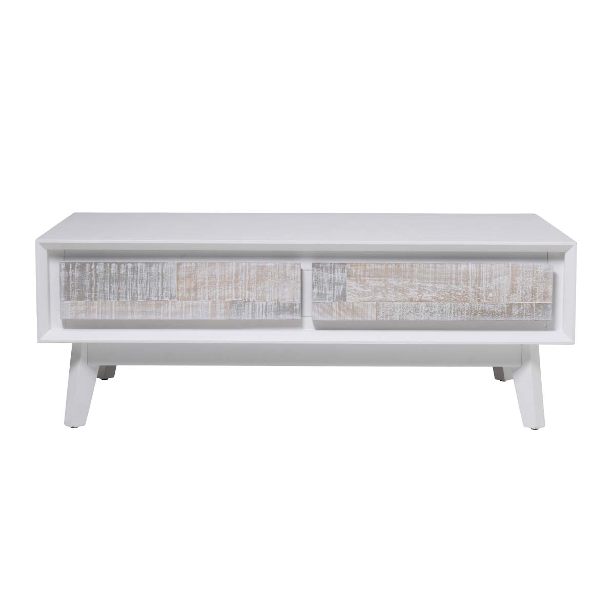 Coastal Coffee Table in White/Rustic by OzDesignFurniture Style