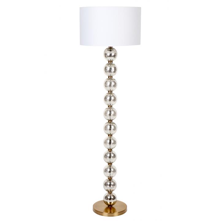 Evie Mercury Glass Floor Lamp by Cozy Lighting & Living Style Sourcebook