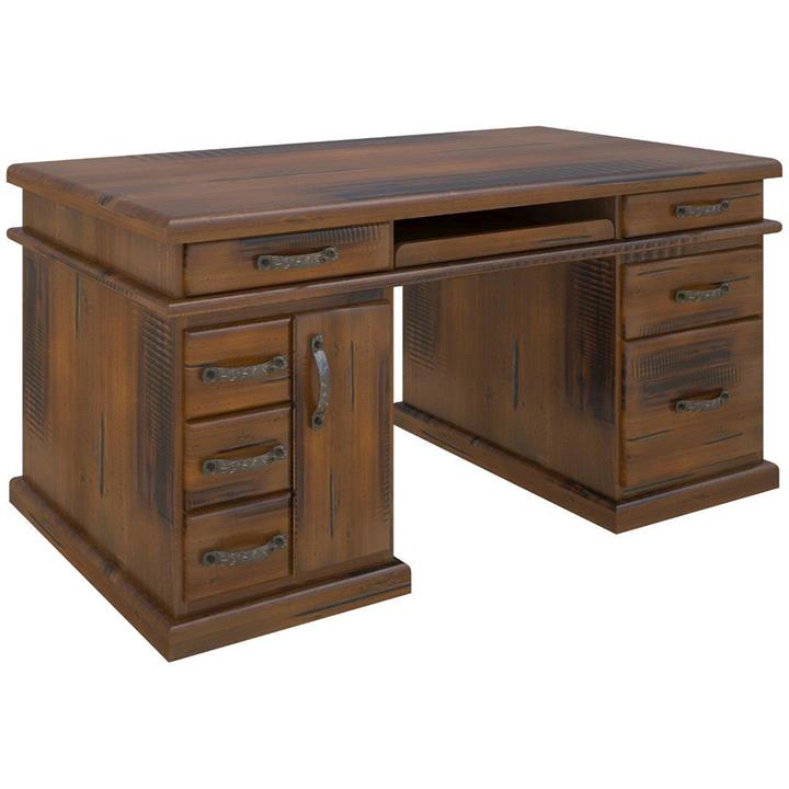 Mulford Pine Timber Executive Desk, 165cm by Dodicci Style Sourcebook